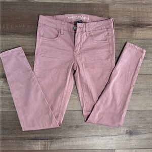 American Eagle Outfitters Women's Mauve Skinny Jeans